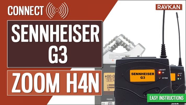 Connect-Sennheiser-G3-Lavalier-system-to-Zoom-H4n-